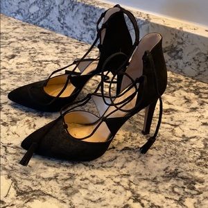 EUC Jessica Simpson Lace Up Pumps